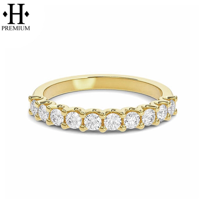 0.50ctw Premium Natural Diamond French U-Pavé Ring 2.5mm