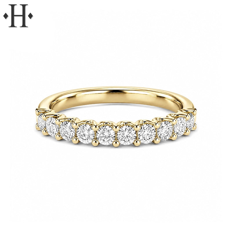 0.50ctw Lab Grown Diamond French U-Pavé Ring 2.5mm