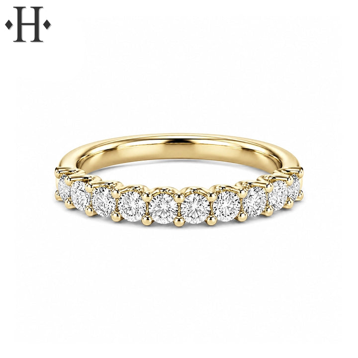 0.50ctw Lab Grown Diamond French U-Pavé Ring 2.5mm