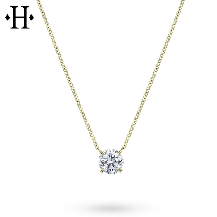 1.00cts Lab Grown Round Cut Diamond Necklace
