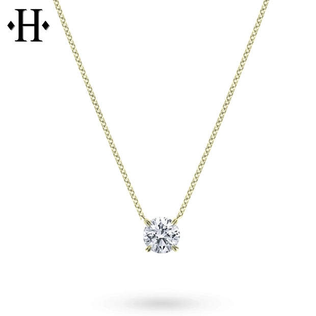 1.00ct Lab Grown Round Cut Diamond Necklace