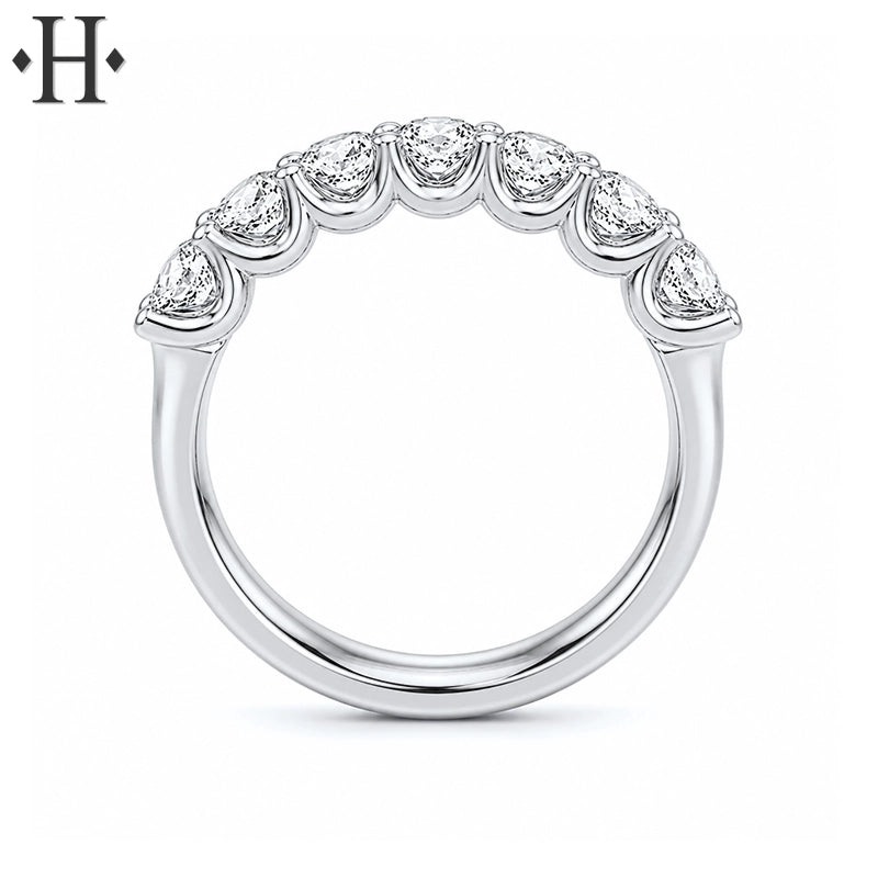 1.05ctw Lab Grown Diamond French U-Pavé Ring 3.5mm