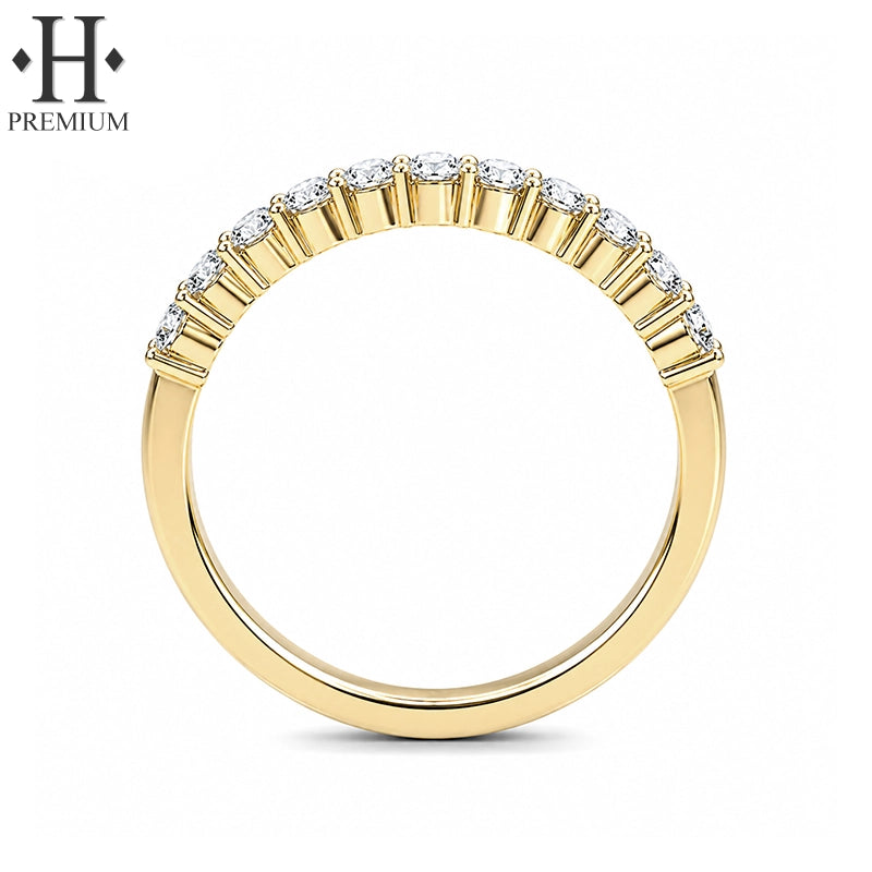 0.33ctw Premium Natural Diamond Shared Prong Ring 2.0mm
