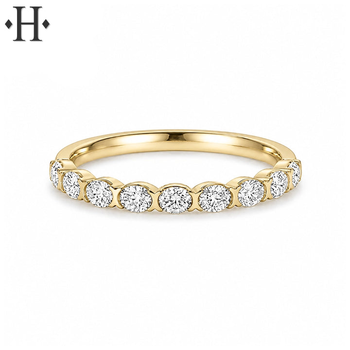 0.45ctw Natural Oval Diamond Ring 2.1mm