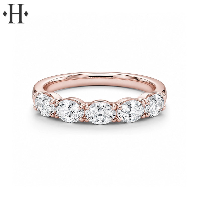 1.15ctw Lab Grown Oval Cut Diamond Ring 3.5mm
