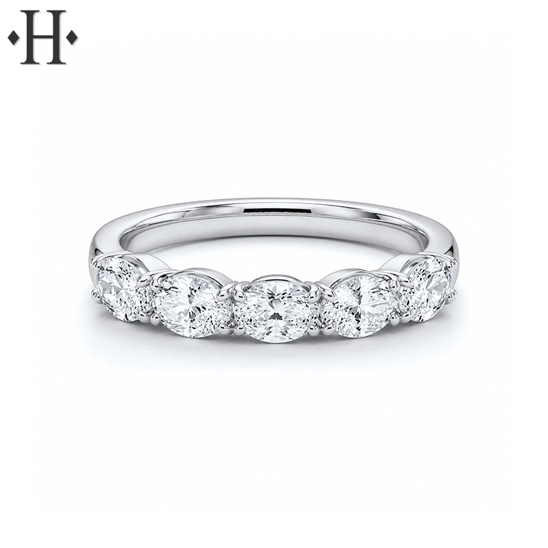 1.15ctw Lab Grown Oval Cut Diamond Ring 3.5mm