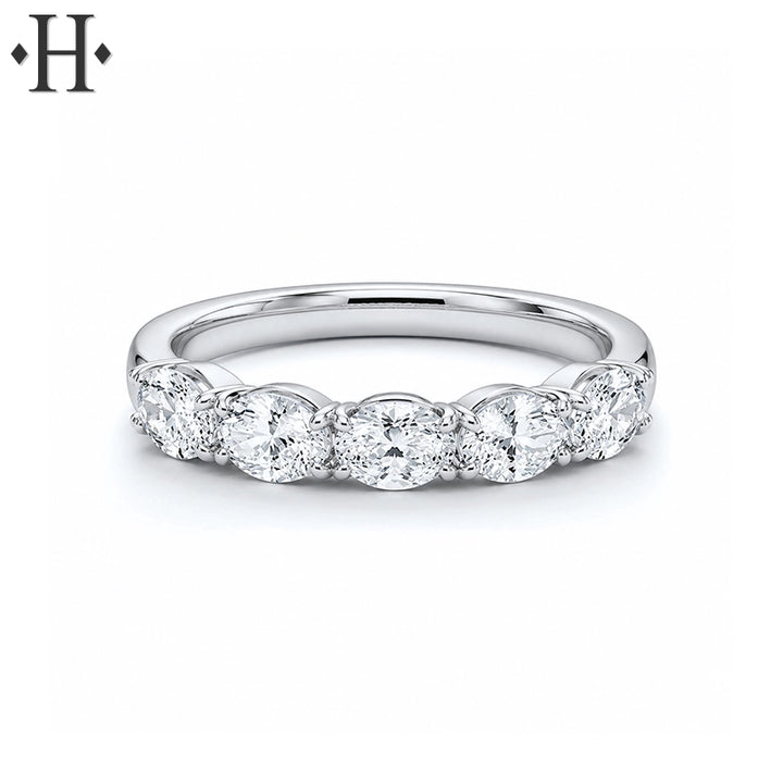1.15ctw Lab Grown Oval Cut Diamond Ring 3.5mm