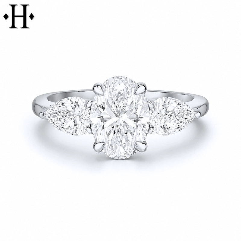 3.00ctw Oval Cut Lab Grown Diamond Ring