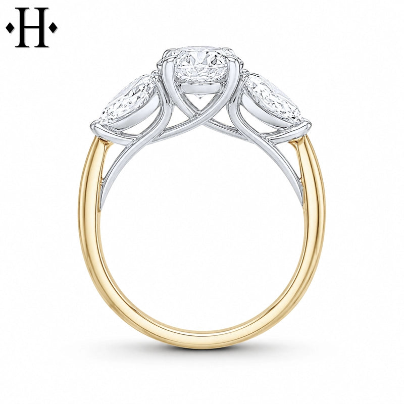 2.10ctw Oval Cut Lab Grown Diamond Ring