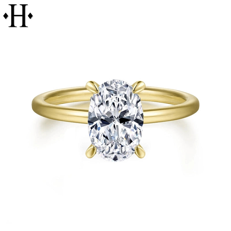 1.57ctw Oval Cut Lab Grown Diamond Ring