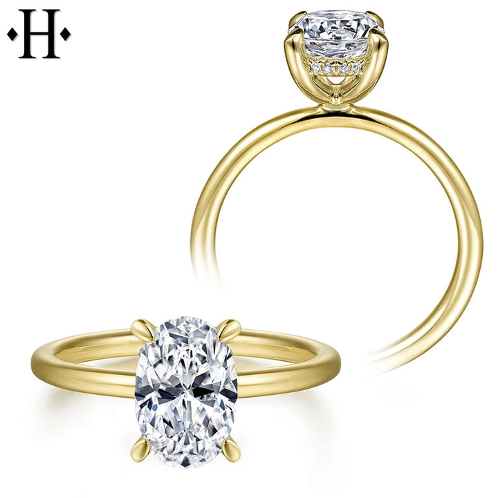 2.07ctw Oval Cut Lab Grown Diamond Ring