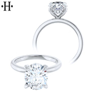 2.07cts Oval Cut Lab Grown Diamond Ring