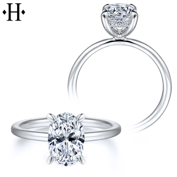 2.07ctw Oval Cut Lab Grown Diamond Ring