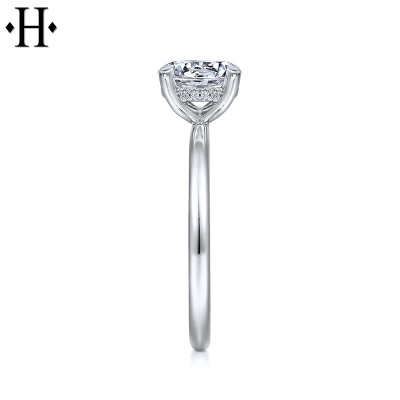 1.57ctw Oval Cut Lab Grown Diamond Ring