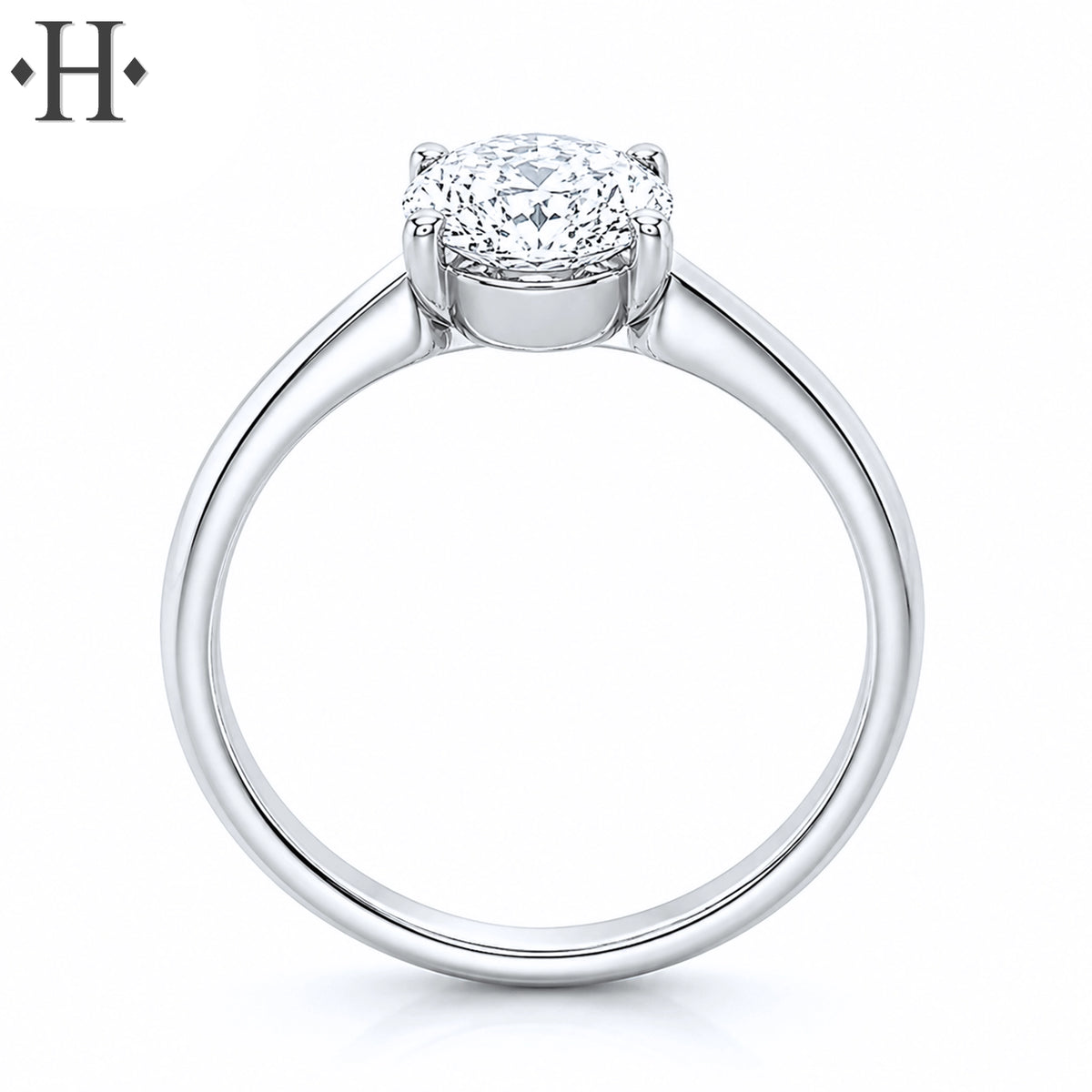 1.00ctr-1.50ctr Oval Cut Lab Grown Diamond Ring Tailor Made