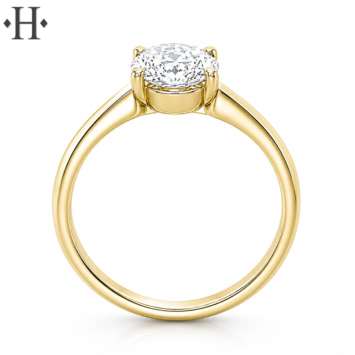 1.00ctr-1.50ctr Oval Cut Lab Grown Diamond Ring Tailor Made