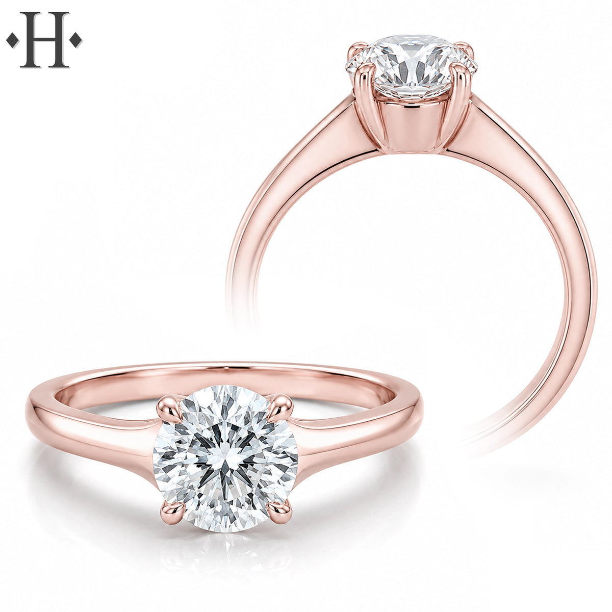 1.00ctr-1.50ctr Round Cut Lab Grown Diamond Ring Tailor Made
