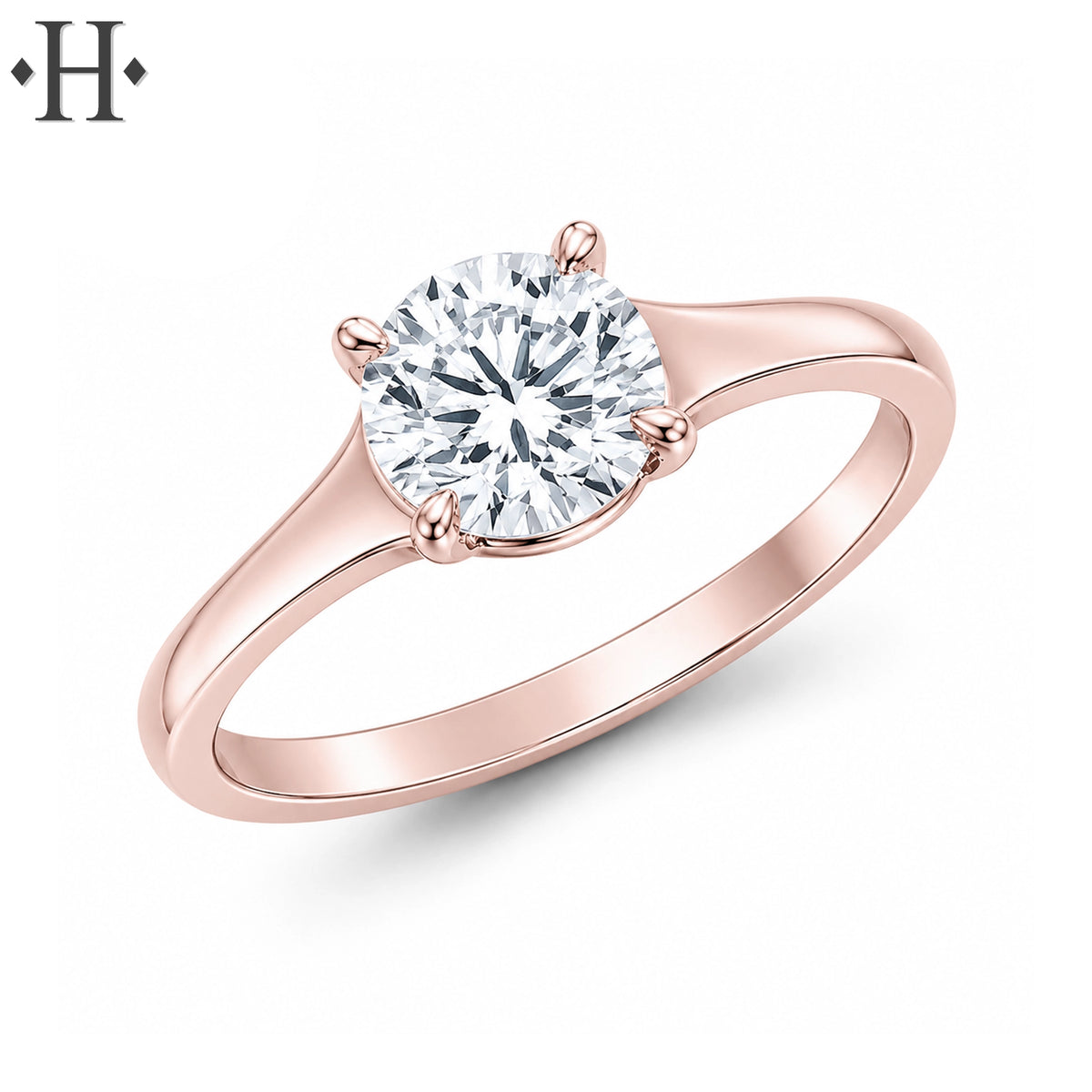 1.00ctr-1.50ctr Round Cut Lab Grown Diamond Ring Tailor Made