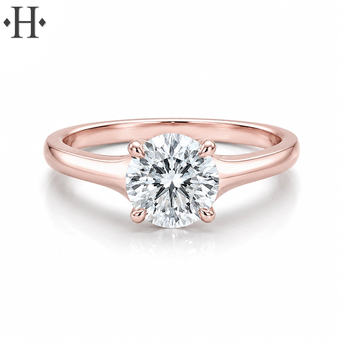 1.00ctr-1.50ctr Round Cut Lab Grown Diamond Ring Tailor Made