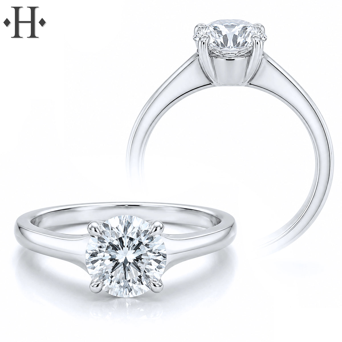 1.00ctr-1.50ctr Round Cut Lab Grown Diamond Ring Tailor Made