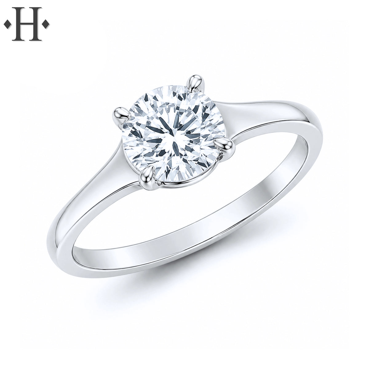 1.50ctw Round Cut Lab Grown Diamond Ring