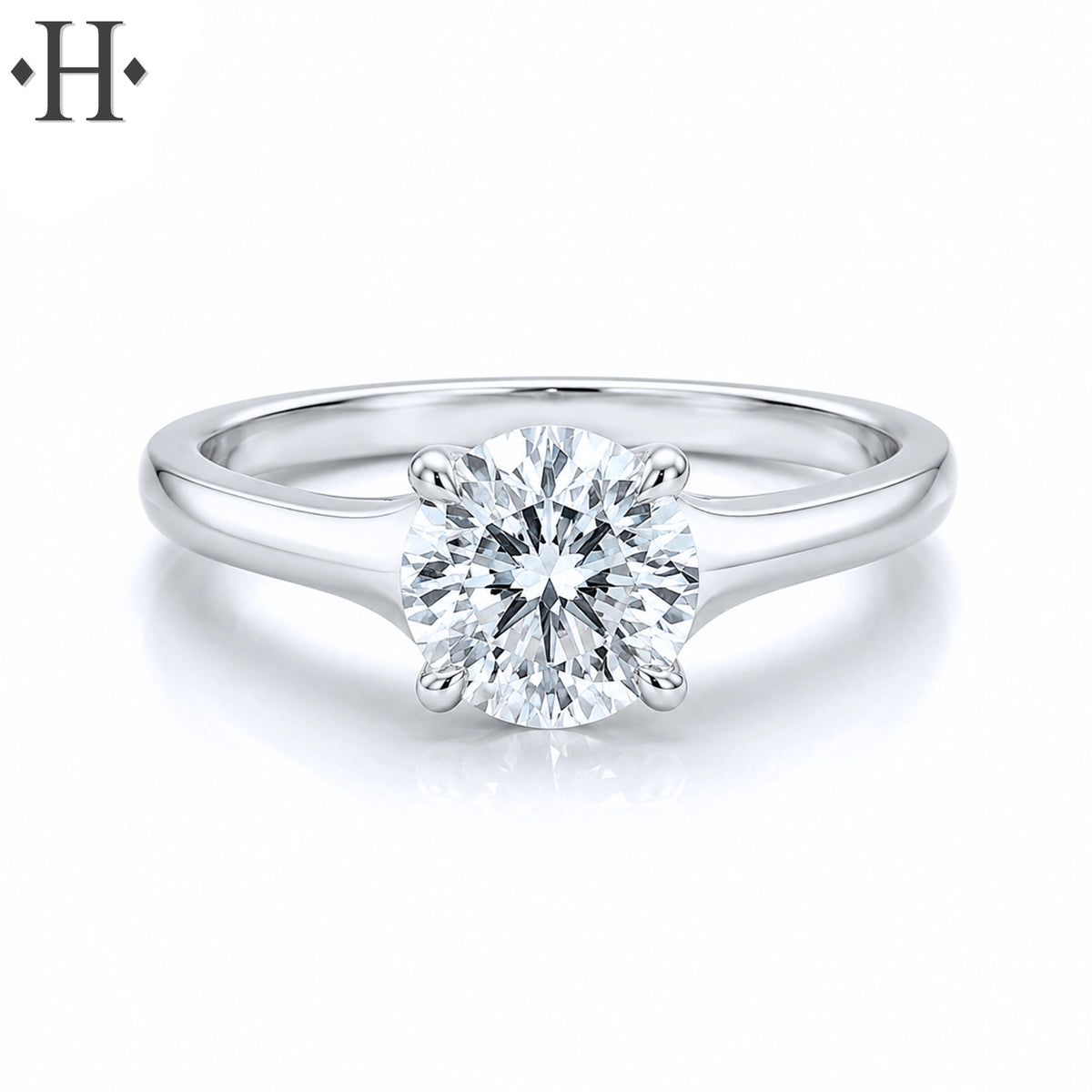 1.50ctw Round Cut Lab Grown Diamond Ring