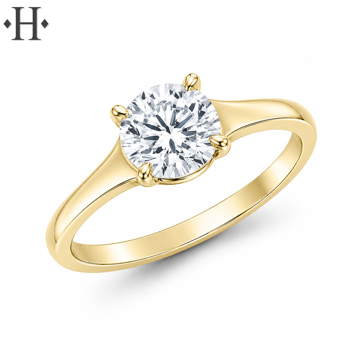 1.00ctw Round Cut Lab Grown Diamond Ring