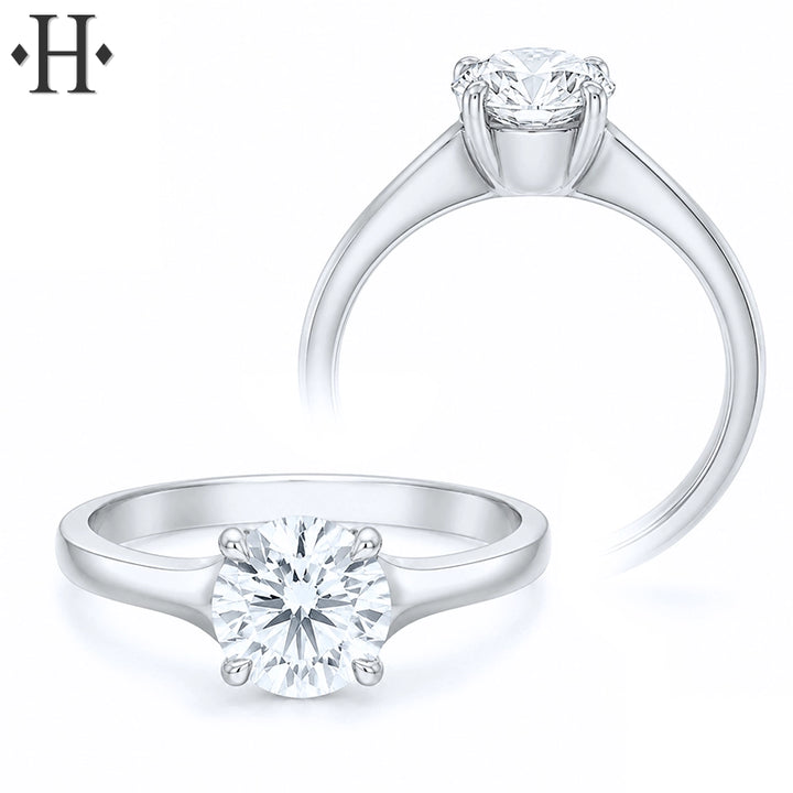 1.50ctw Round Cut Lab Grown Diamond Ring