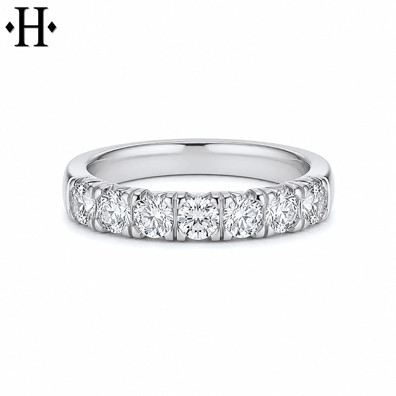 1.05ctw Lab Grown Diamond French Cut Pavé Ring 4.0mm