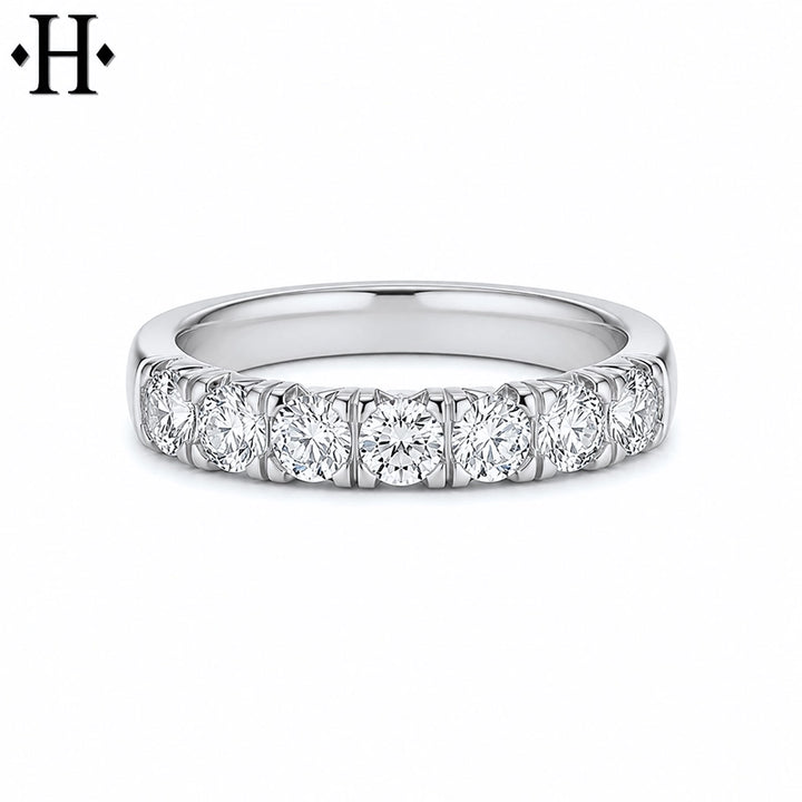 1.05ctw Lab Grown Diamond French Cut Pavé Ring 4.0mm