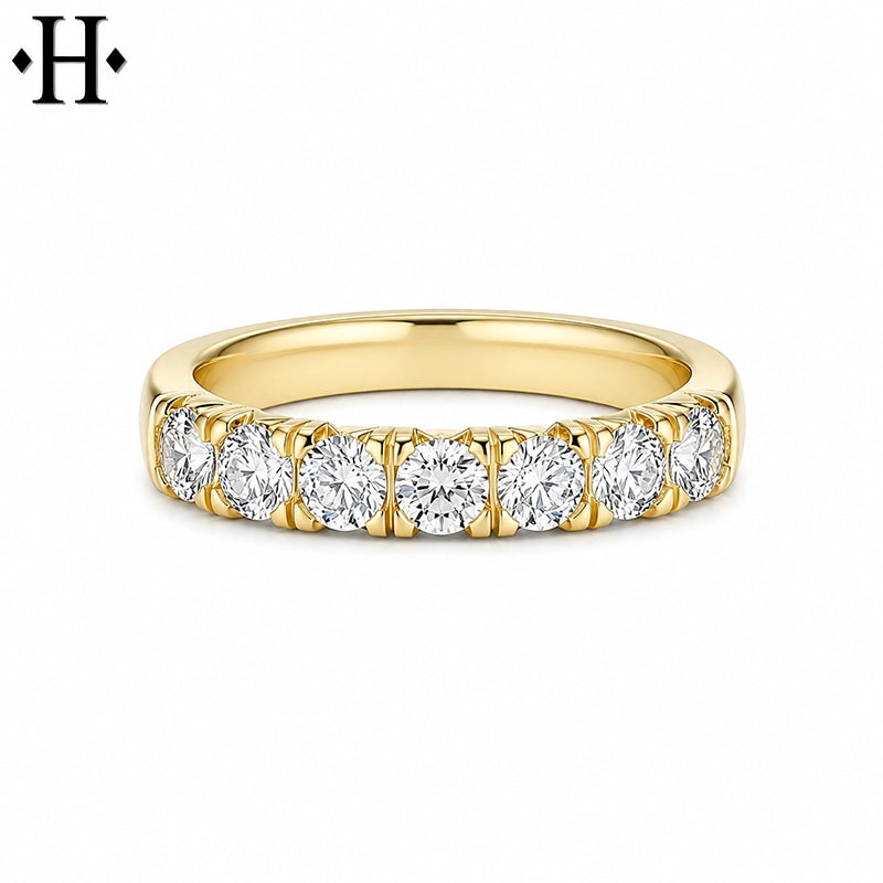 1.05ctw Lab Grown Diamond French Cut Pavé Ring 4.0mm