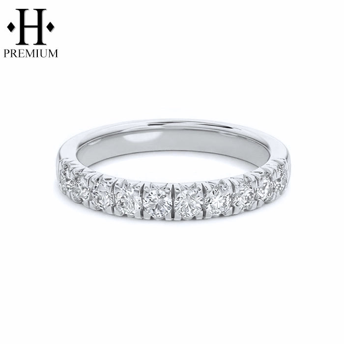0.50ctw Premium Natural Diamond French Cut Pavé Ring 3.0mm
