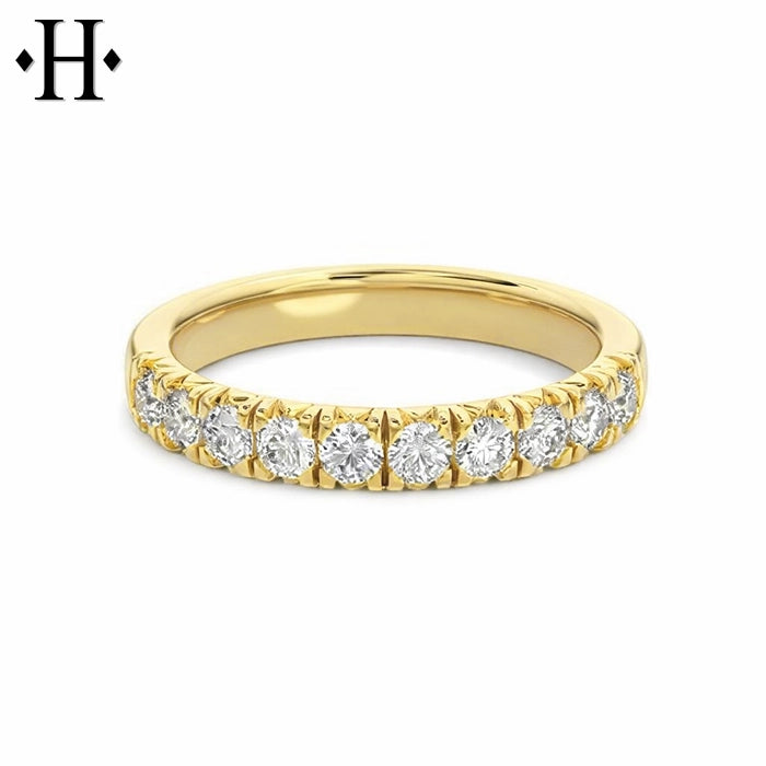 0.50ctw Lab Grown Diamond French Cut Pavé Ring 3.0mm