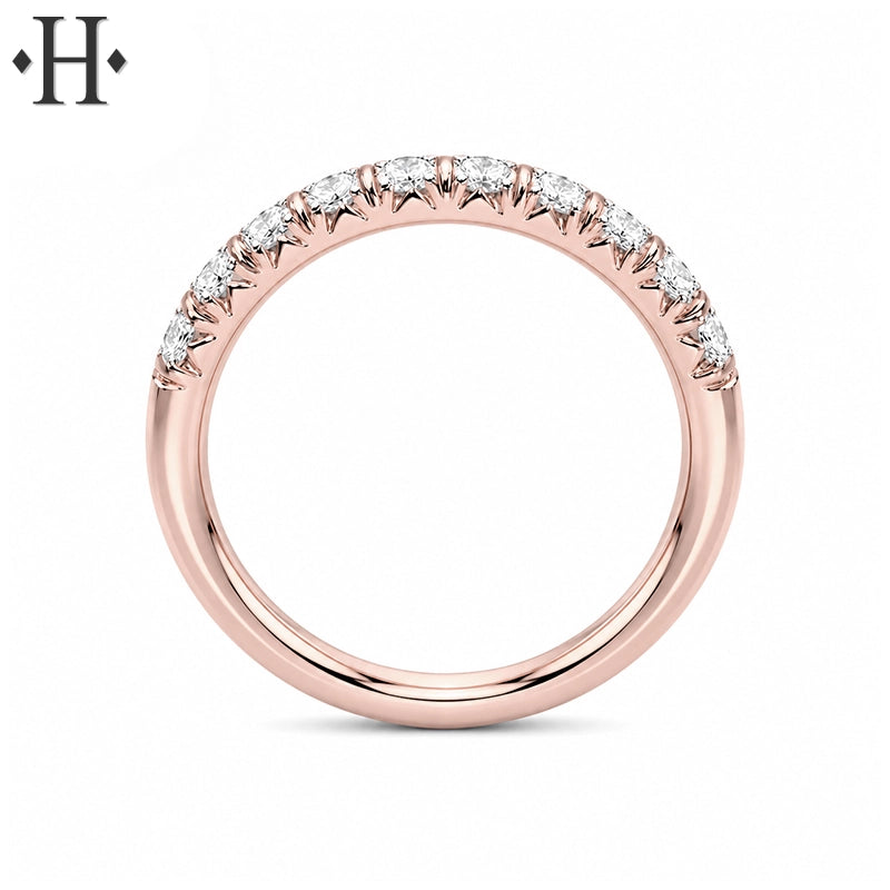 0.50ctw Lab Grown Diamond French Cut Pavé Ring 3.0mm