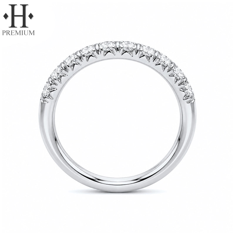 0.50ctw Premium Natural Diamond French Cut Pavé Ring 3.0mm