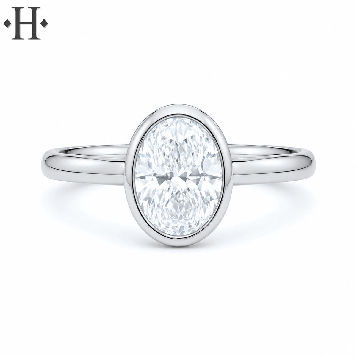 1.50ctr Oval Cut Lab Grown Diamond Ring