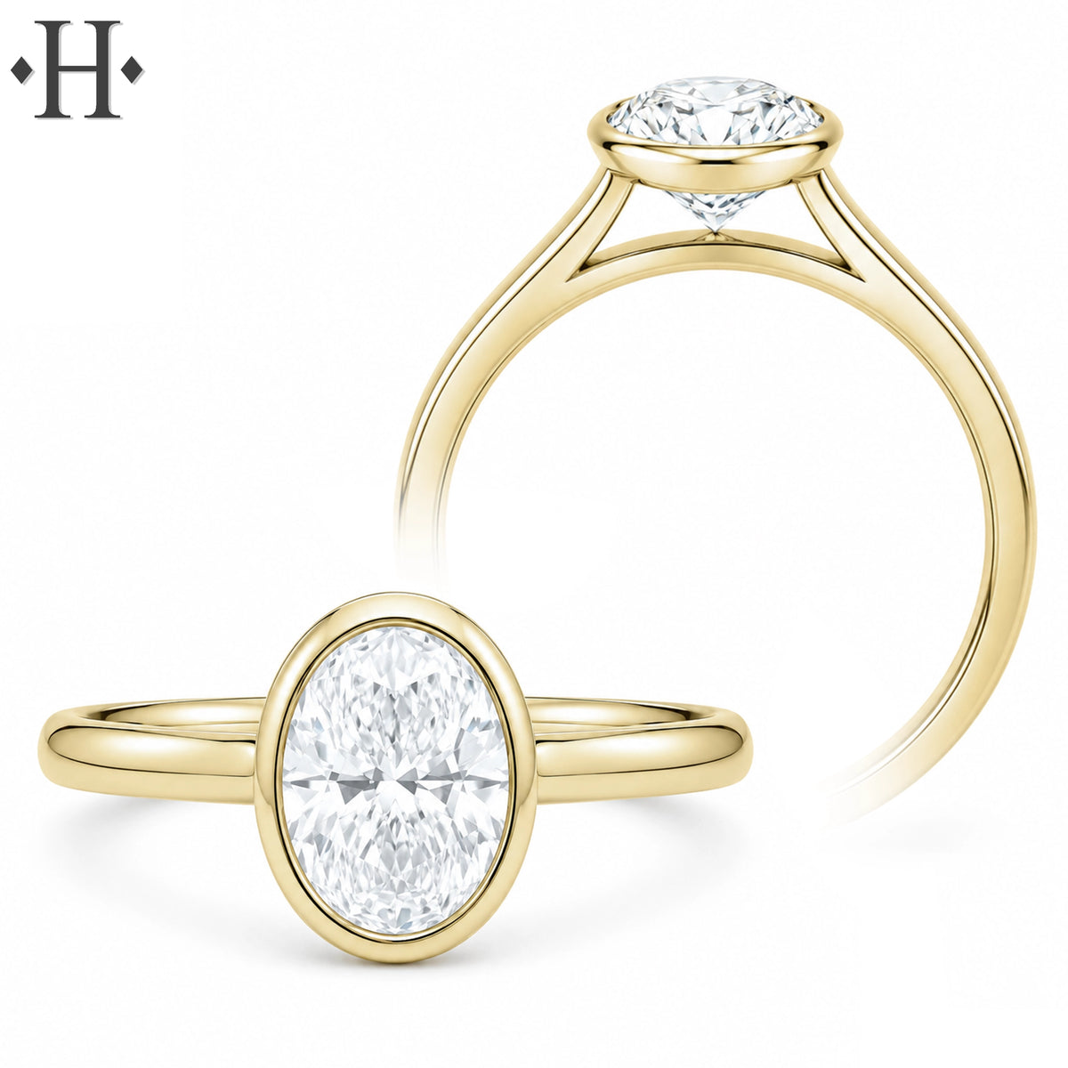 1.50ctr Oval Cut Lab Grown Diamond Ring