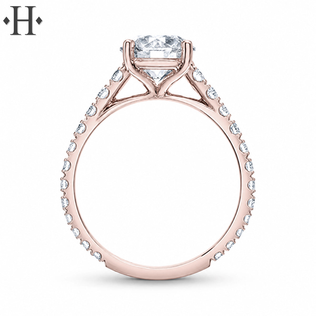 1.00ctr-2.50ctr Round Cut Lab Grown Diamond Ring Tailor Made