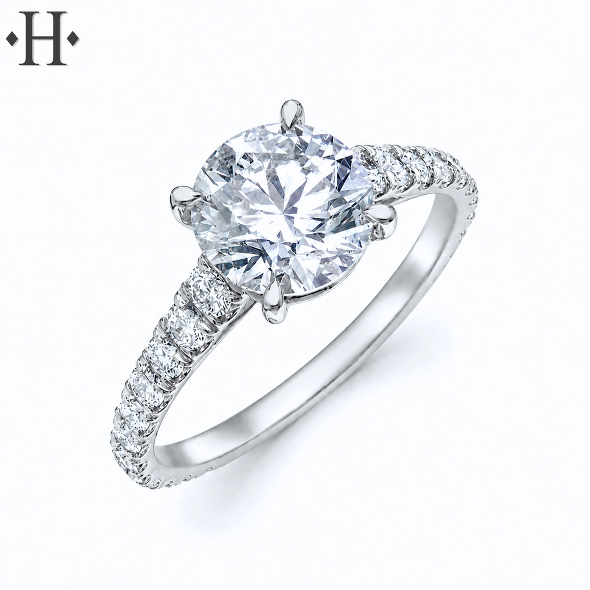 1.00ctr-2.50ctr Round Cut Lab Grown Diamond Ring Tailor Made