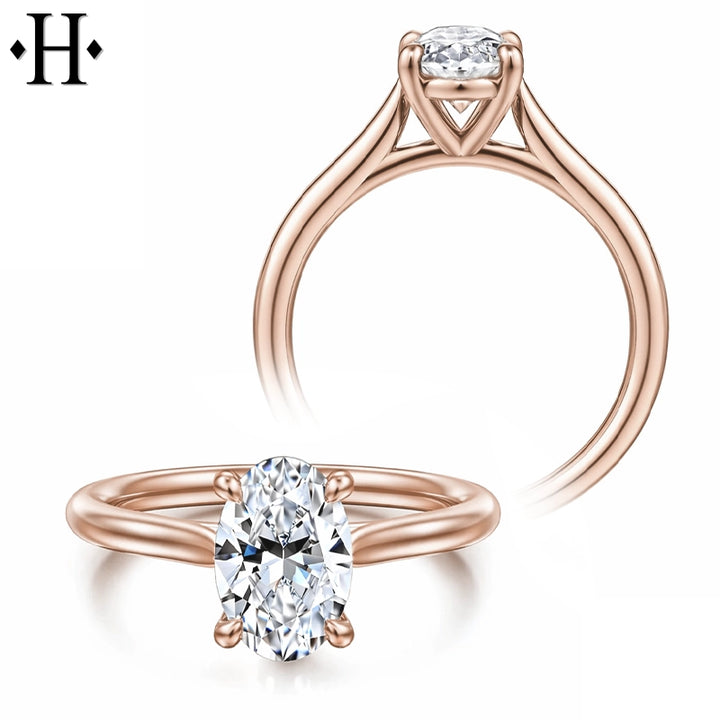 1.07ctw Oval Cut Lab Grown Diamond Ring