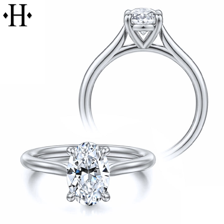 1.50ctw Oval Cut Lab Grown Diamond Ring