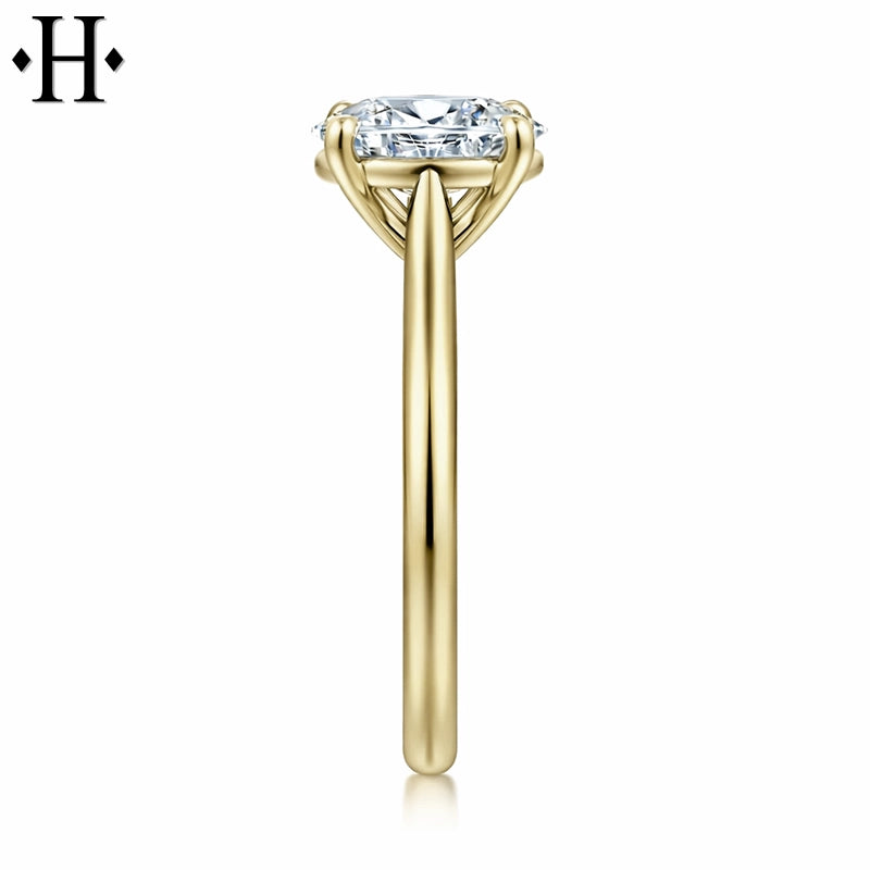 0.75ctr-1.25ctr Oval Cut Natural Diamond Ring Tailor Made