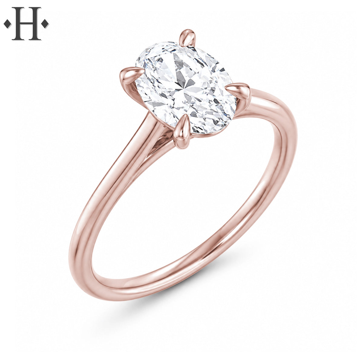 1.07ctw Oval Cut Lab Grown Diamond Ring