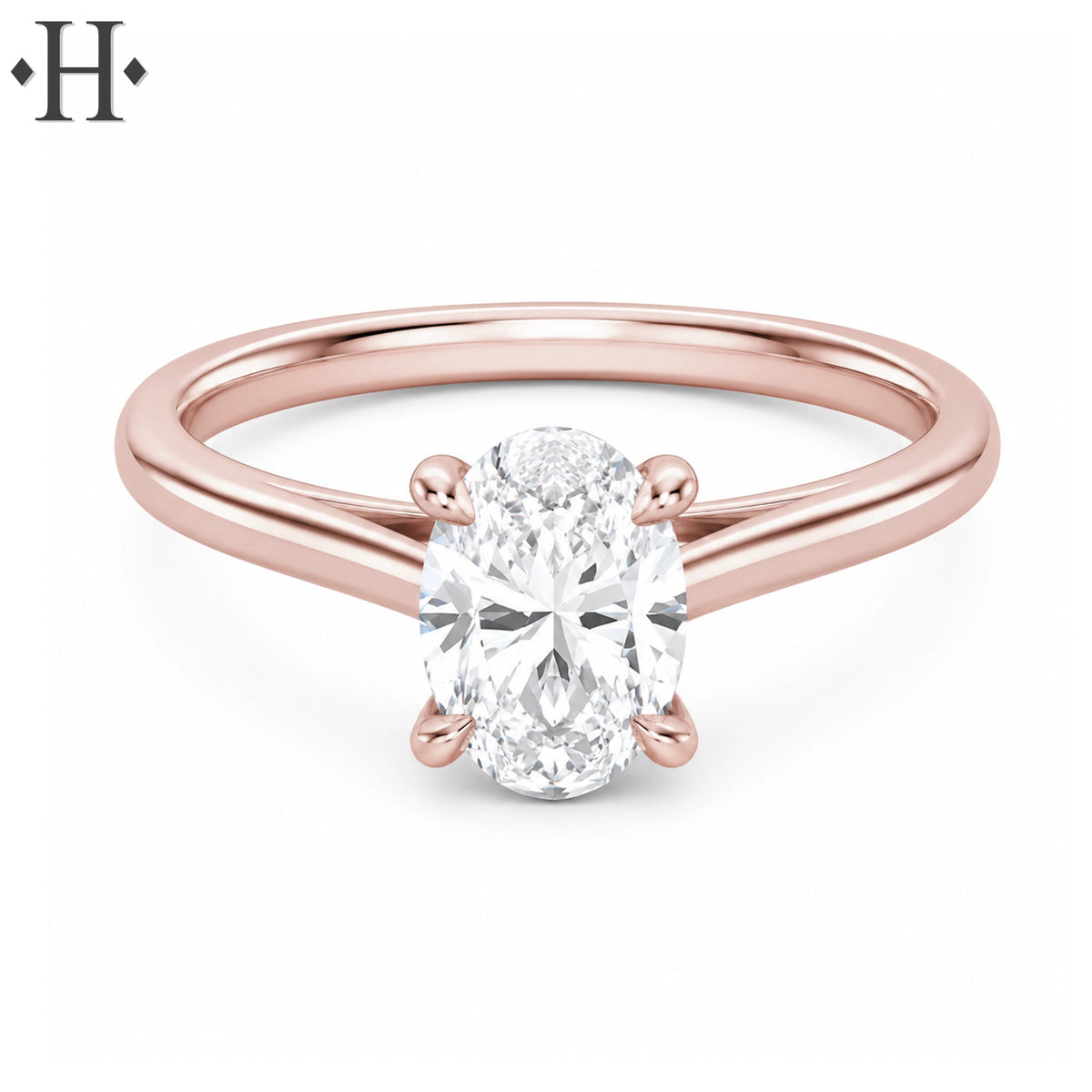 1.07ctw Oval Cut Lab Grown Diamond Ring