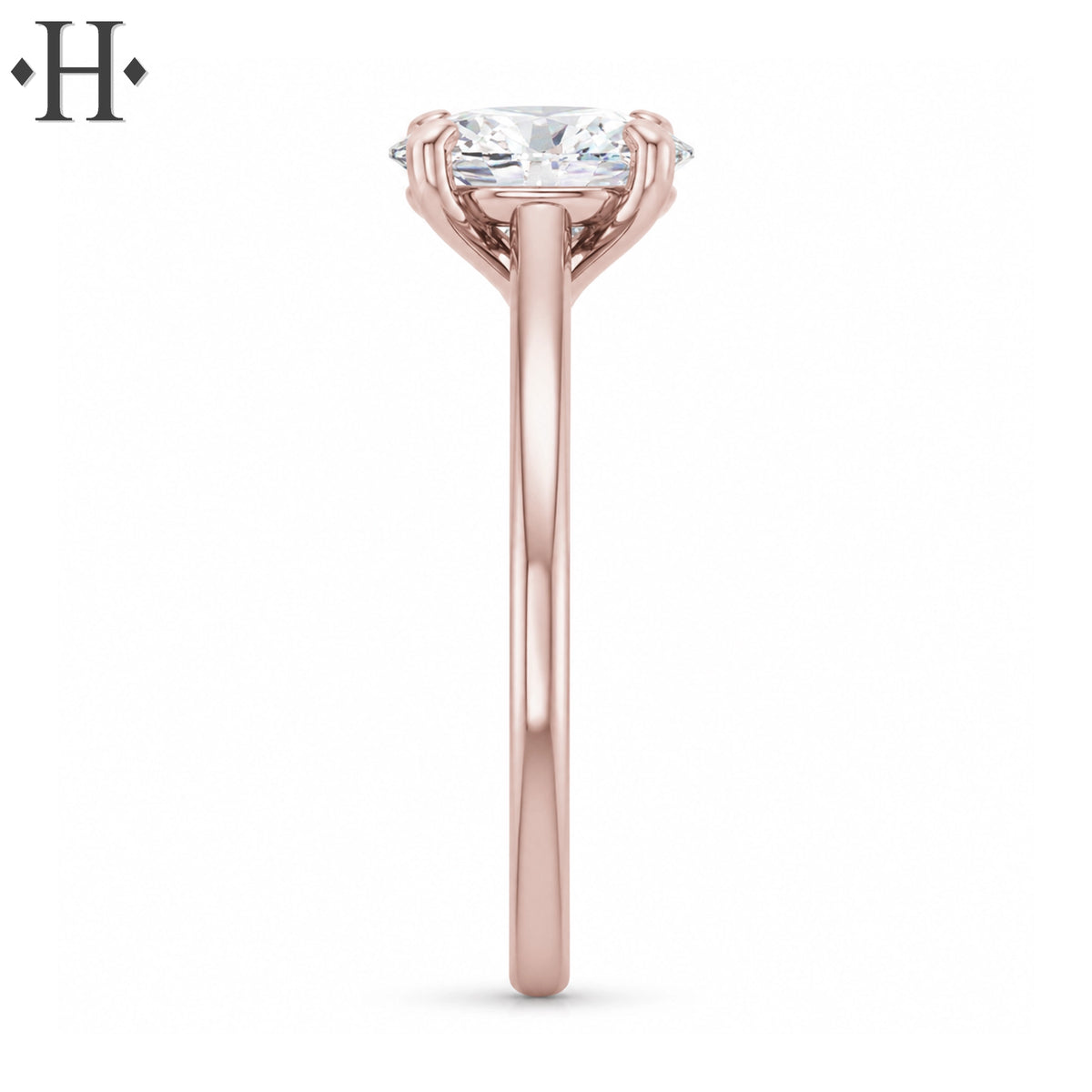 1.07ctw Oval Cut Lab Grown Diamond Ring