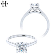 1.00ct Round Cut Lab Grown Diamond Ring