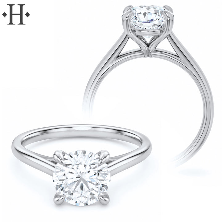 2.06ctw Round Cut Lab Grown Diamond Ring