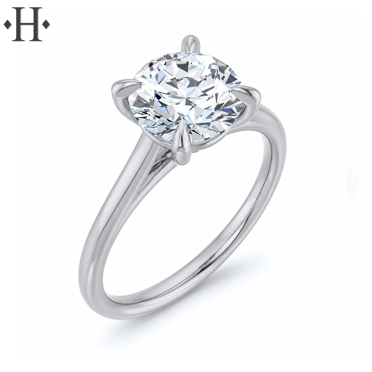 2.06ctw Round Cut Lab Grown Diamond Ring