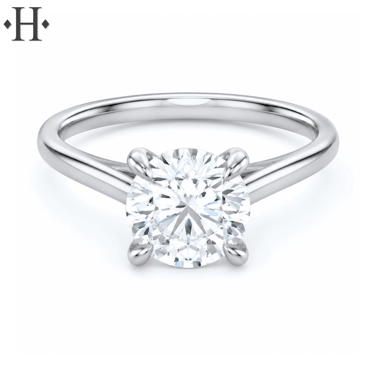 2.06ctw Round Cut Lab Grown Diamond Ring