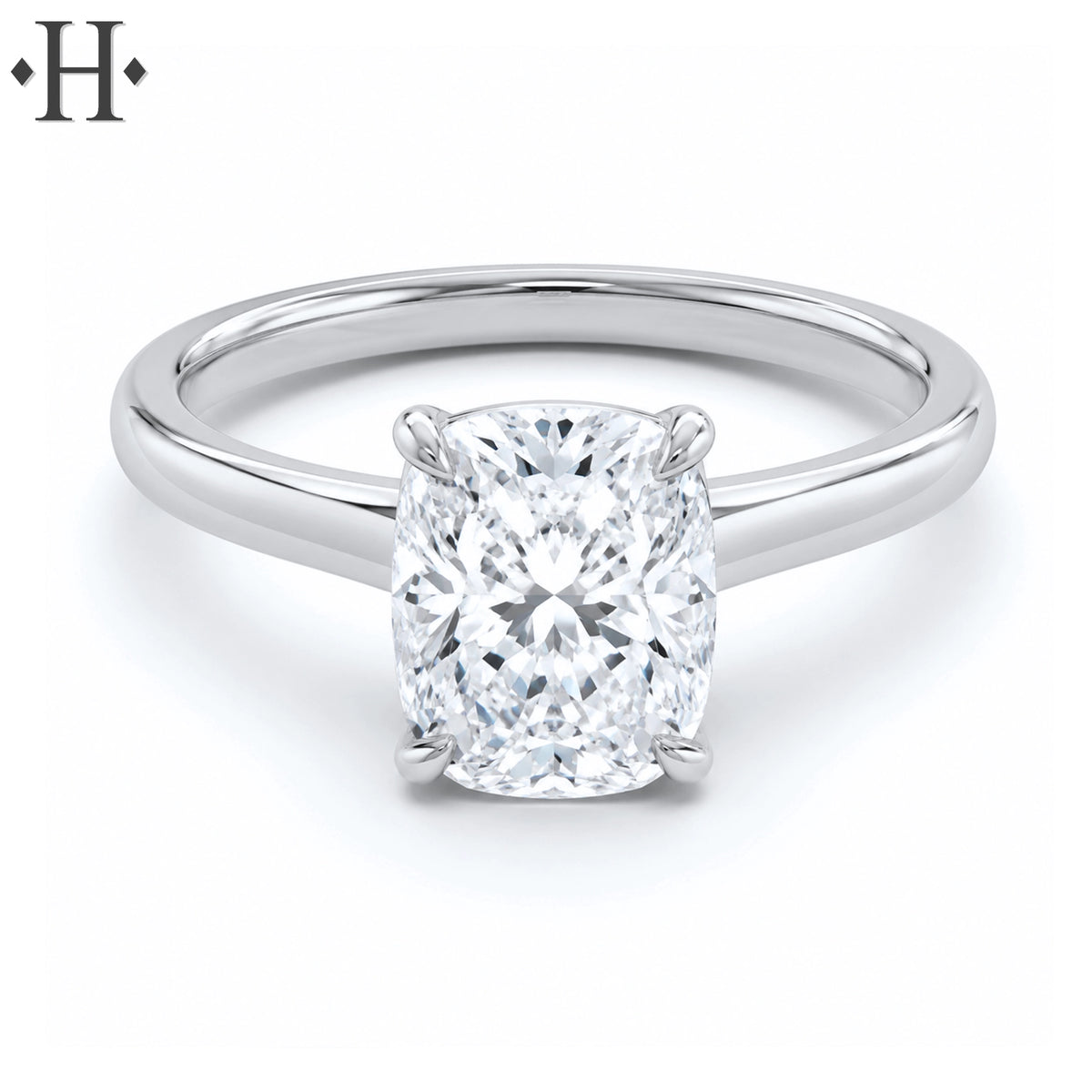 1.50ctw Elongated Cushion Cut Lab Grown Diamond Ring